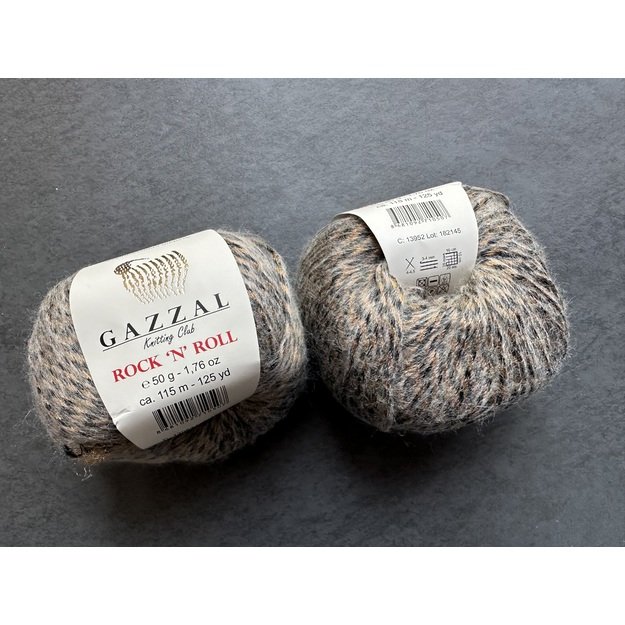 ROCK N ROLL- 9% merino wool, 21% acryli, 70% polyamide, 50gr/ 115m, Nr 13952