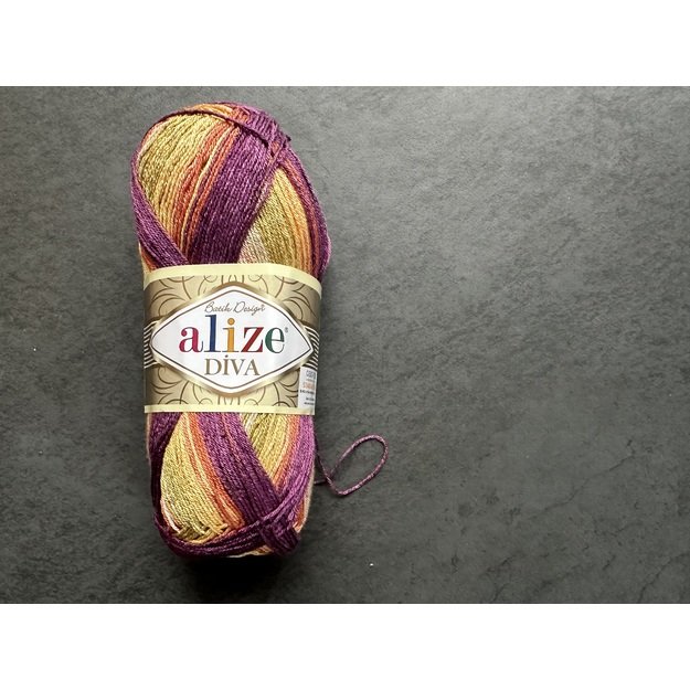 DIVA BATIC Alize- 100% microfiber acrylic, 100gr/ 350m, Nr 8027