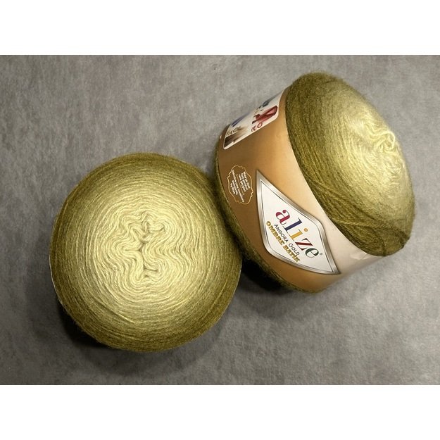 ANGORA GOLD OMBRE BATIK- 20% Wool, 80% Akrilik, 150gr/ 825m, Nr 7355