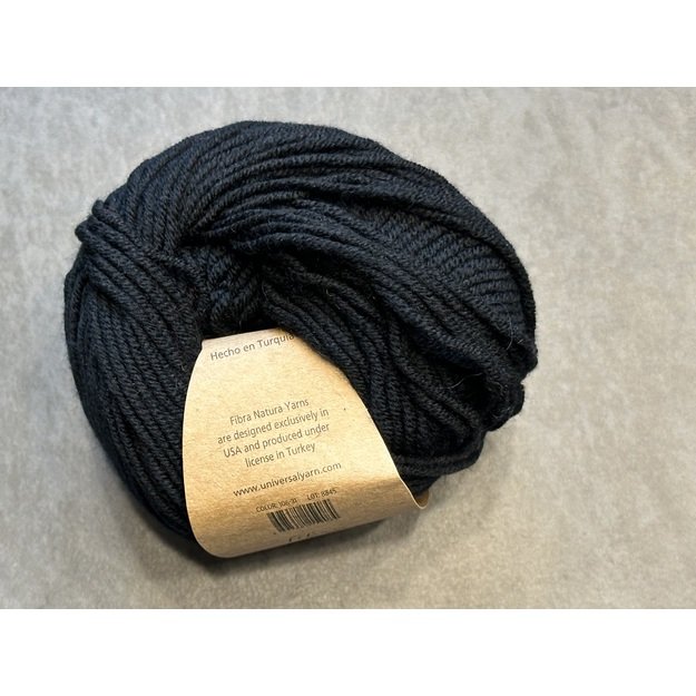 DONA Fibra Natura- 100% Superwash Extra fine merino, 50gr/ 115m, Nr 106-31-juoda