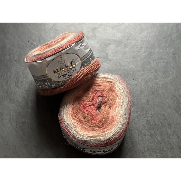 ANGORA LUKS Color Nako- 5% moher, 15% wool, 80% premium akrilik, 150 gr/ 810m, Nr 81913