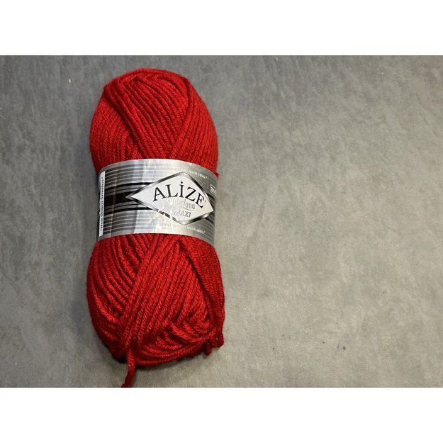 SUPERLANA MAXI Alize- 25% Wool , 75% Acrylic- 100 gr / 100 m, Nr 56