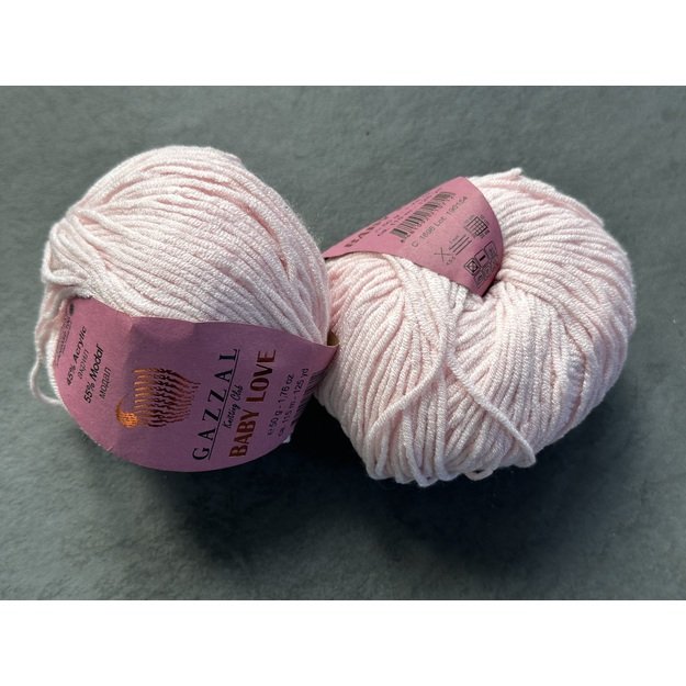 BABY LOVE Gazzal  45% Acrylic,  55% Modal, 50gr/ 115m, Nr 1606