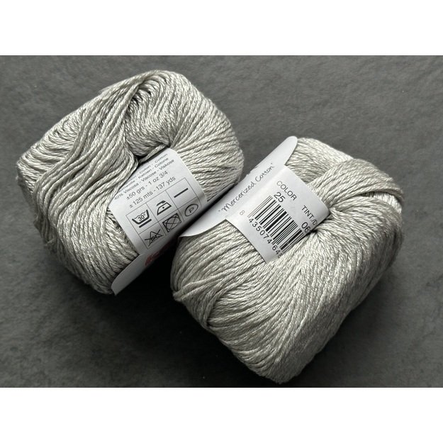 BRISA- 60% mercerized Cotton, 40% viscose, 50gr/ 125m, Nr 25