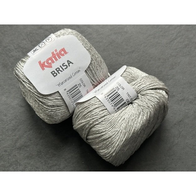 BRISA- 60% mercerized Cotton, 40% viscose, 50gr/ 125m, Nr 25