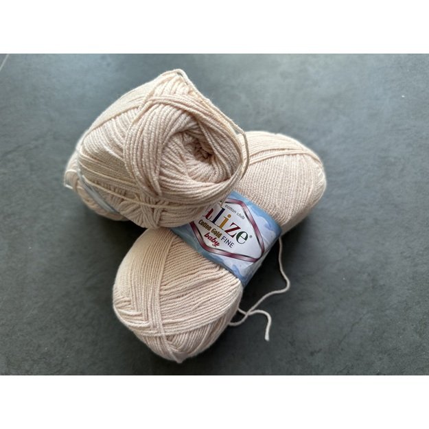 COTTON GOLD FINE BABY Alize- 55% cotton, 45% Acrylic, 100gr/ 470m, Nr 382