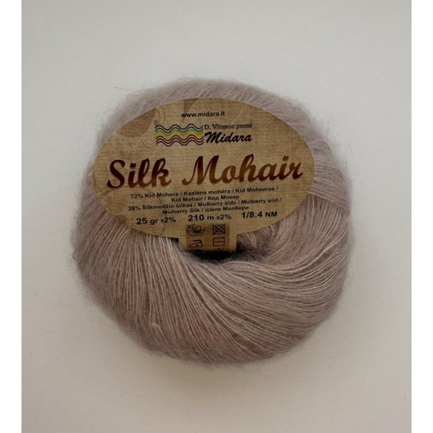 SILK MOHAIR- 72% Kid Mohair, 28% Mulberry Silk, 25gr/ 210m, Nr 710