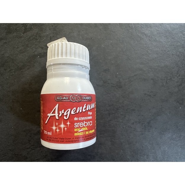 ARGENTUM- Skystas valiklis sidabro ir kitų metalų dirbinių valymui 70ml