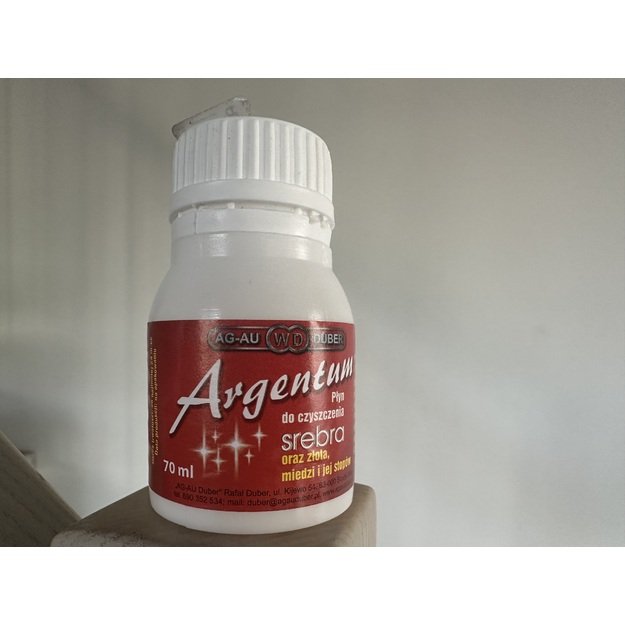 ARGENTUM- Skystas valiklis sidabro ir kitų metalų dirbinių valymui 70ml