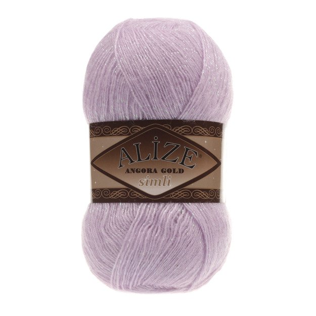 Angora Gold SIMLI Alize- 75% Acrylic, 20% Wool, 5% Metallic, 100 gr/ 500m. Nr 27