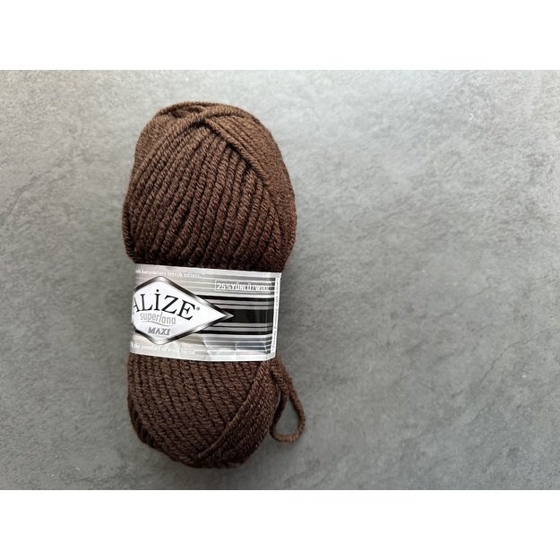 SUPERLANA MAXI Alize- 25% Wool , 75% Acrylic- 100 gr / 100 m, Nr 26