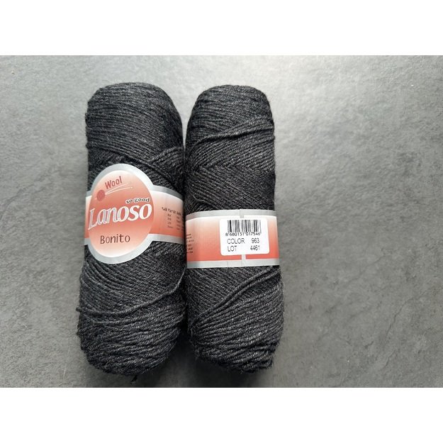 BONITO lanoso- 49% wool, 51% acrylic, 100gr/ 300m, Nr 963 1