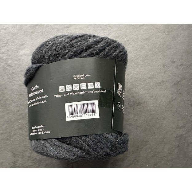 GALA-50-  80% wool, 20% polyamide, 50 gr/125 m, Nr 107-grau 2