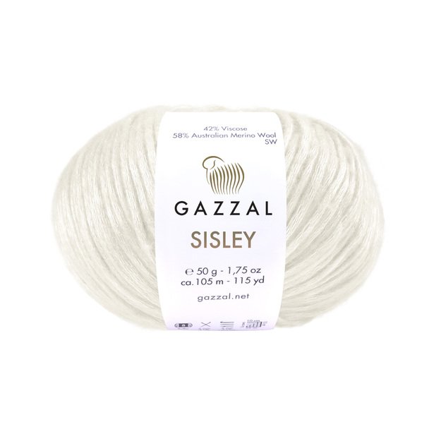 SISLEY - 58% Australian merino wool, 42% viscose, 50 g / 105 m, No. 5710