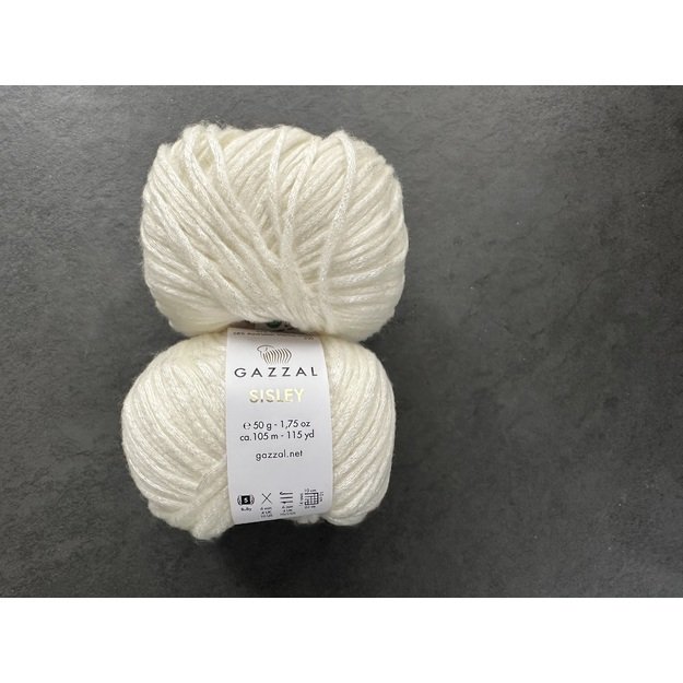 SISLEY- 58% Australijos merino vilna, 42% viskozė, 50 g./ 105 m, Nr 5710