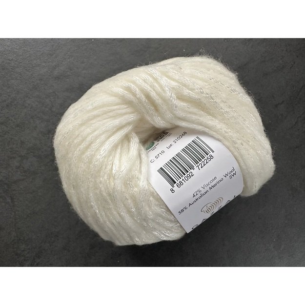 SISLEY- 58% Australijos merino vilna, 42% viskozė, 50 g./ 105 m, Nr 5710 2