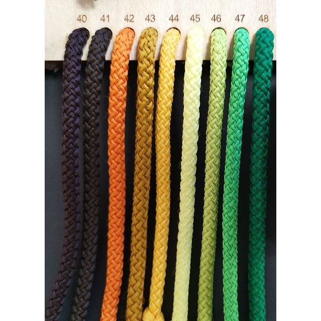 Virvelė megzta, poliesterinė, su užpildu, 5,5-6,0 mm - Nr 43