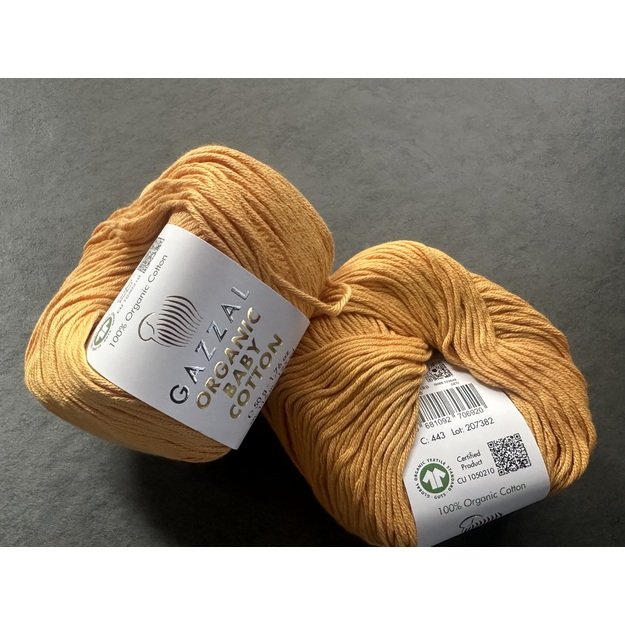 ORGANIC BABY COTTON Gazzal- 100% organic cotton, 50gr/ 115m, Nr 443