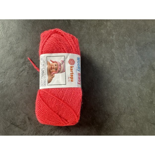 WOOLLY BABY kartopu- 50% Acrylic, 30% wool, 20% Polyamide, 50gr/148m, Nr K-812