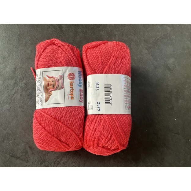 WOOLLY BABY kartopu- 50% Acrylic, 30% wool, 20% Polyamide, 50gr/148m, Nr K-812