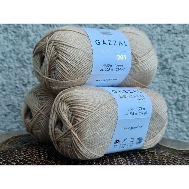 BABY COTTON 205 Gazzal- 50% cotton, 50% acrylic, 50 gr/ 205m, Nr 500