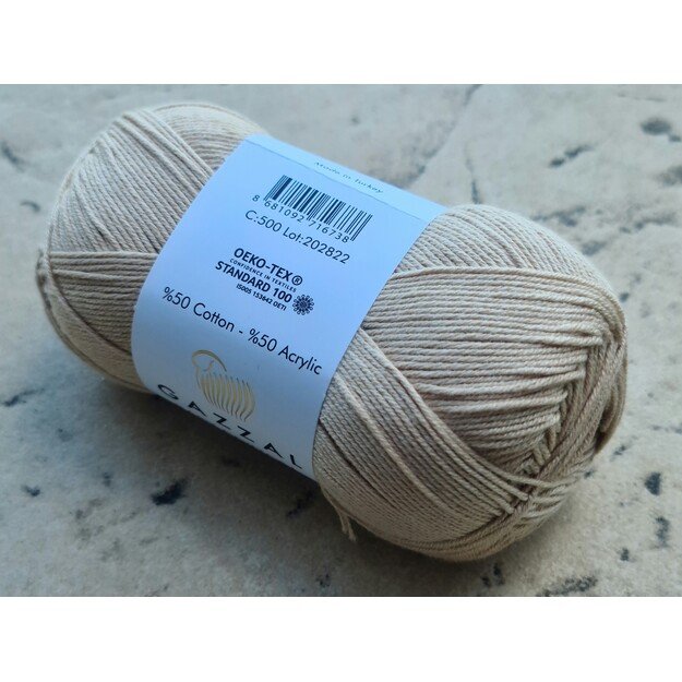 BABY COTTON 205 Gazzal- 50% cotton, 50% acrylic, 50 gr/ 205m, Nr 500