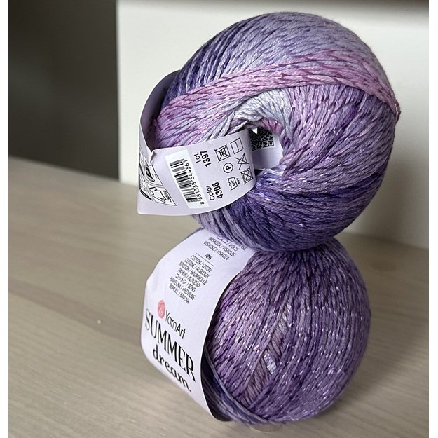 SUMMER DREAM YarnArt, 70%- medvilnė, 30%- viskozė,100 gr/ 350m, Nr 4306