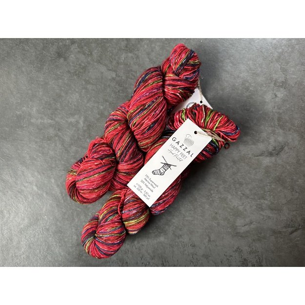 HAPPY FEET Gazzal- 75% Superwash Merino Wool, 25% Polyamide, 100gr/ 330m, Nr 3246