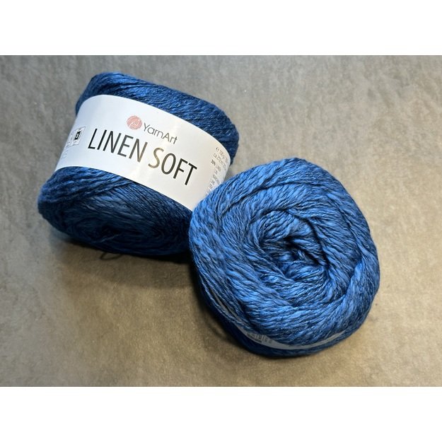 LINEN SOFT YarnArt- 30% Linen, 36% viscose, 34% cotton, 100gr/ 272m, Nr 7317