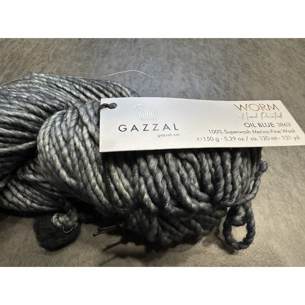 WORM Gazzal- 100% Superwash Merino Fine Wool, 150gr/ 120m, Nr 3863