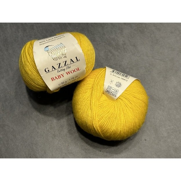 BABY WOOL Gazzal- 40% acrylic, 20% cashmere PA, 40% lana merino, 50gr/ 175m, Nr 812