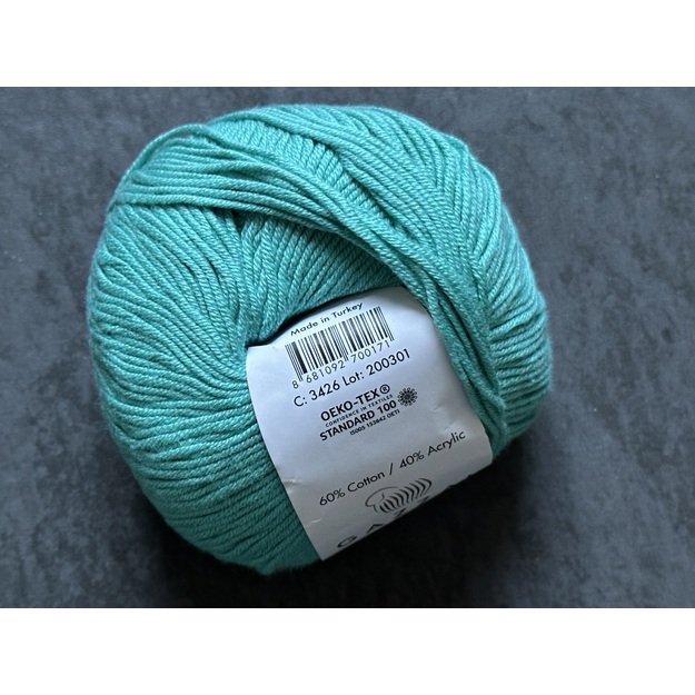 BABY COTTON Gazzal- 60% cotton, 40% acrylic, 50gr/ 165m, Nr 3426