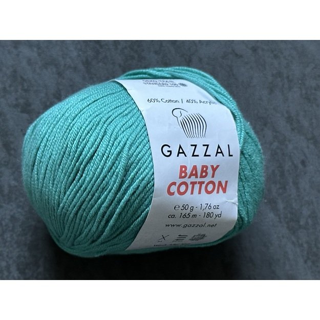 BABY COTTON Gazzal- 60% cotton, 40% acrylic, 50gr/ 165m, Nr 3426