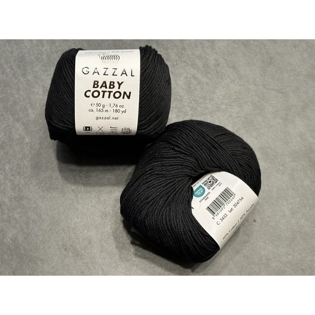 BABY COTTON Gazzal- 60% cotton, 40% acrylic, 50gr/ 165m, Nr 3433