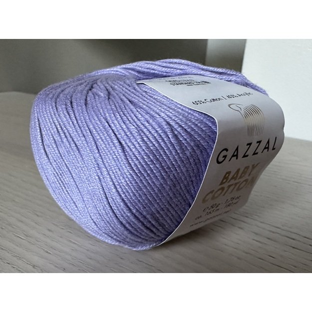 BABY COTTON Gazzal- 60% cotton, 40% acrylic, 50gr/ 165m, Nr 3420