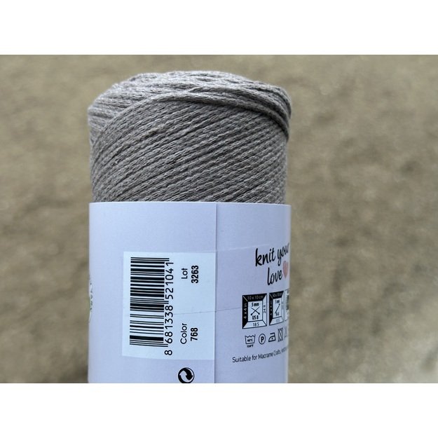 MACRAME COTTON YarnArt- 80% cotton, 20% polyester, 250gr/ 225m, Nr 768