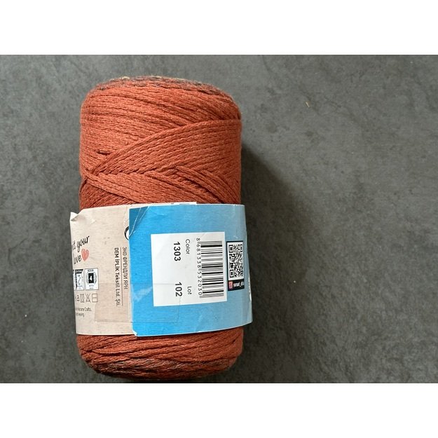 MACRAME COTTON SPECTRUM YarnArt- 80% cotton, 20% polyester, 250gr/ 225m, Nr 1303