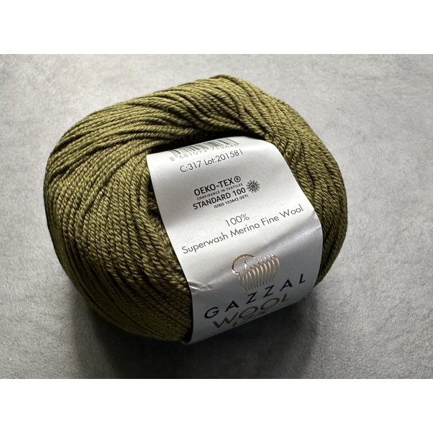 WOOL 175 Gazzal- 100% superwash merino fine wool, 50gr/ 175m, Nr. 317