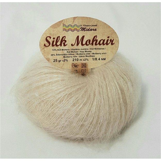 SILK MOHAIR- 72% Kid Mohair, 28% Mulberry Silk, 25gr/ 210m, Nr S-700