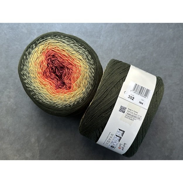 FLOWERS YarnArt- 55% cotton, 45% polyacril, 250gr/ 1000m, Nr 302 2