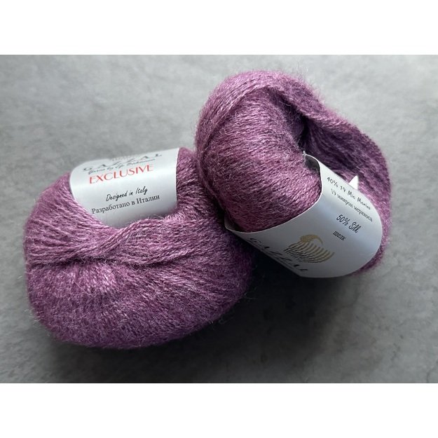 EXCLUSIVE Gazzal- 40% 19Mic merino, 10% kid mohair, 50% mulberry silk, 25gr/ 190m, Nr 9910