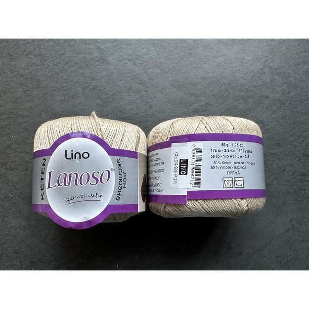 LINO Lanoso- 50% Keten/ linen, 50% viscose, 50gr/ 175m, Nr 905