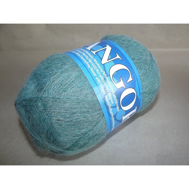 Angora2- 50% Mohair (moheris), 30% Acrylic ( akrilanas), 20% Virgin wool (jauna vilna), 100gr/ 750m, Nr 435