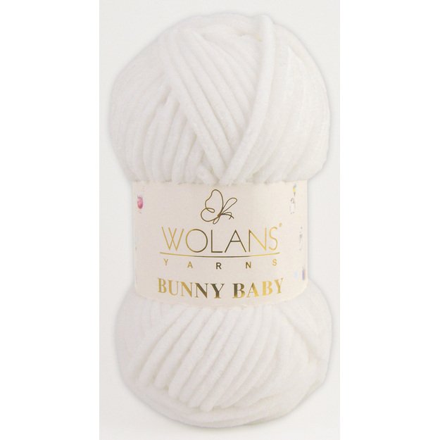 WOLANS BUNNY BABY-100% super-soft polyester, 100 gr/ 120 m, Nr 01