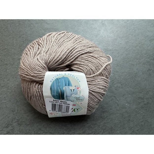 BABY WOOL Alize- 40% Wool, 40% Acrylic, 20% Bamboo, 50gr/ 175m, Nr 167