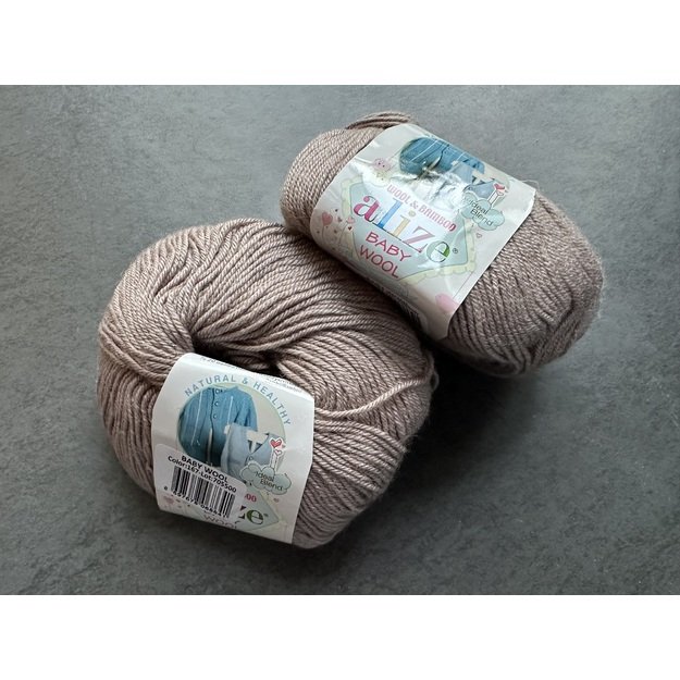 BABY WOOL Alize- 40% Wool, 40% Acrylic, 20% Bamboo, 50gr/ 175m, Nr 167