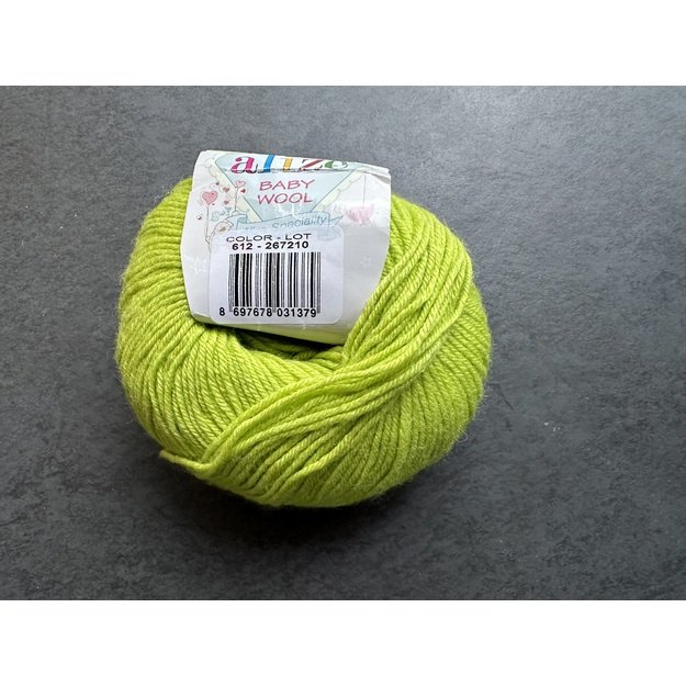 BABY WOOL Alize- 40% Wool, 40% Acrylic, 20% Bamboo, 50gr/ 175m, Nr 612