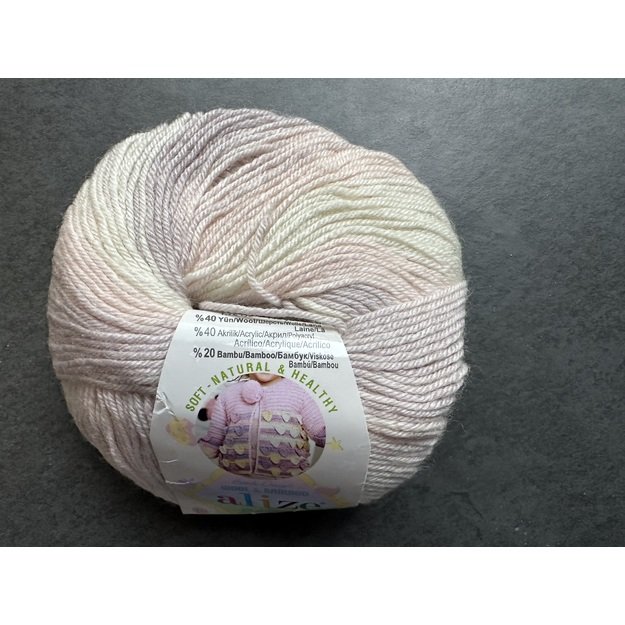 BABY WOOL Alize- 40% Wool, 40% Acrylic, 20% Bamboo, 50gr/ 175m, Nr 6554