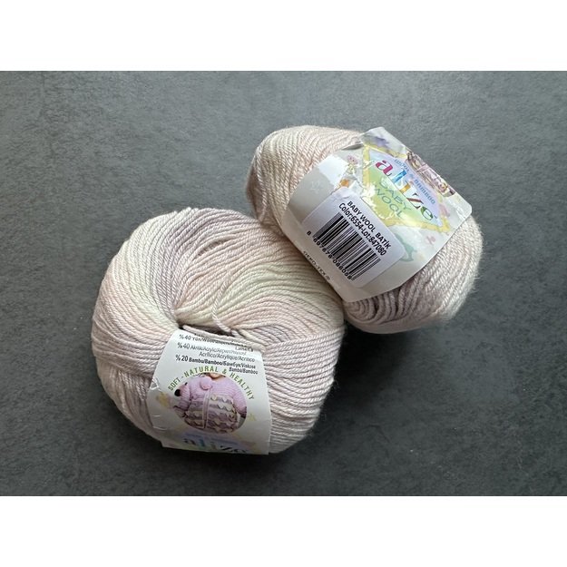 BABY WOOL Alize- 40% Wool, 40% Acrylic, 20% Bamboo, 50gr/ 175m, Nr 6554