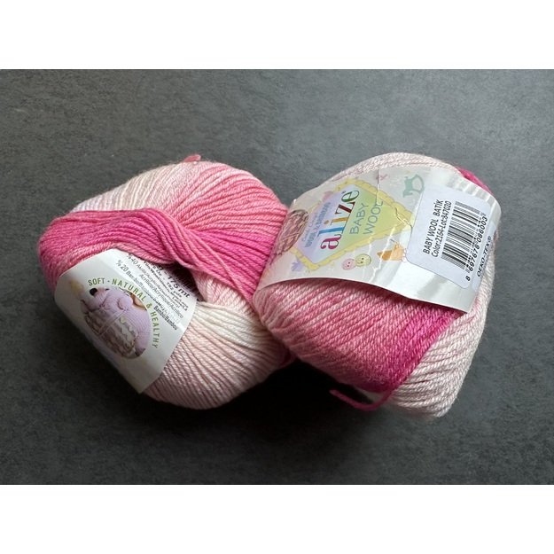 BABY WOOL Alize- 40% Wool, 40% Acrylic, 20% Bamboo, 50gr/ 175m, Nr 2164